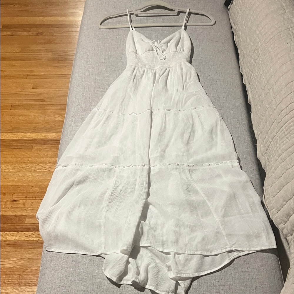 Hollister White Maxi Dress